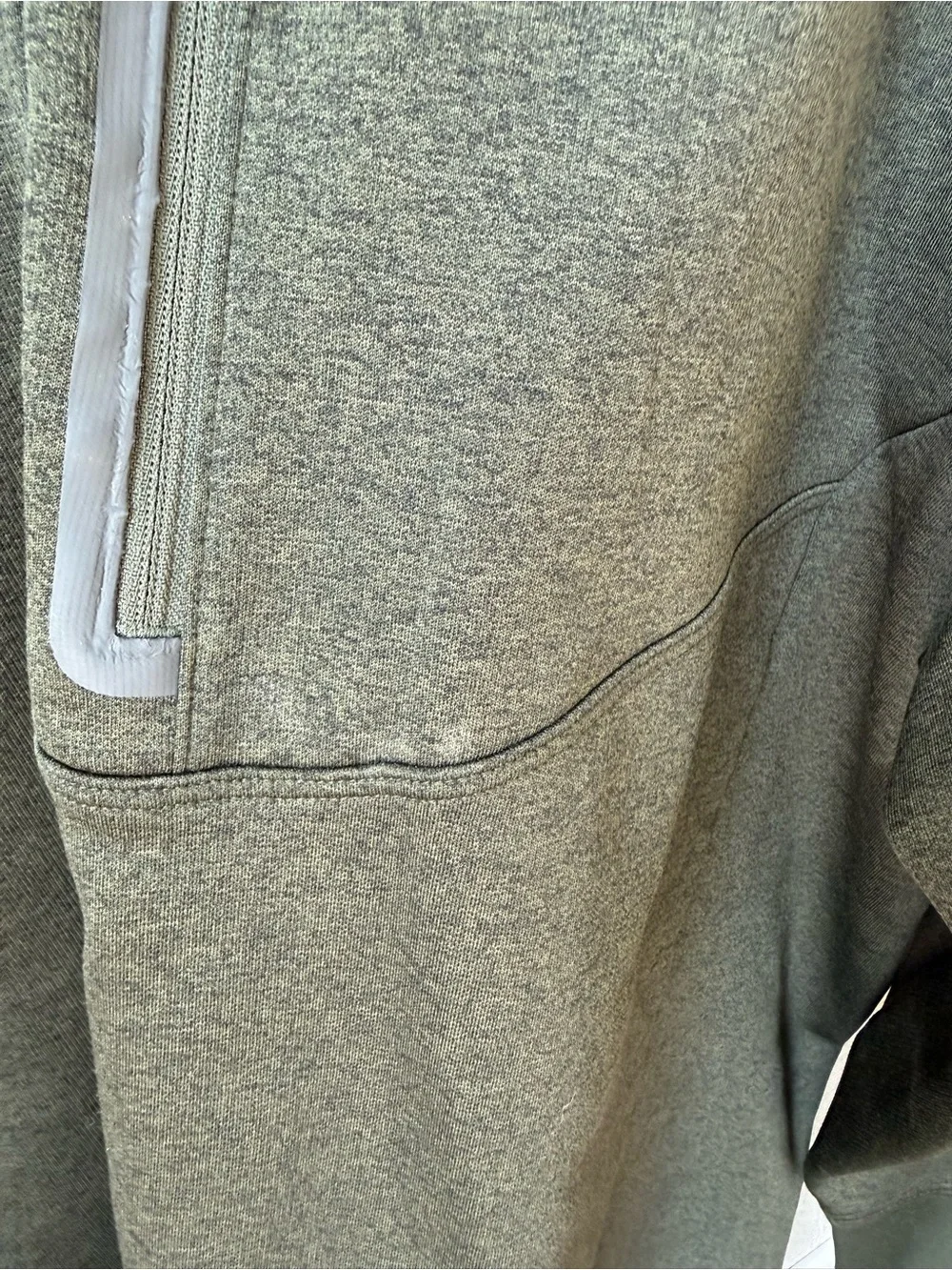 The North Face Men’s Olive Green Zip-Front Pullover
